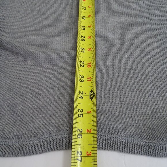 Aeropostale Gray Open Front Knit Cardigan Sweater Women Size L Dolman 3/4 Sleeve - Picture 8 of 8